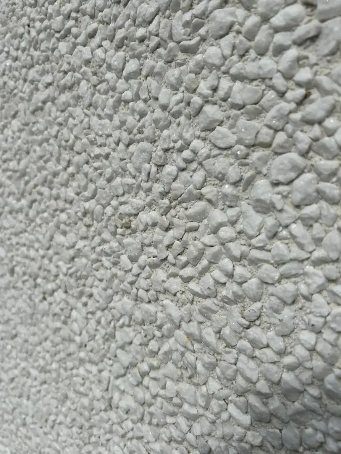 Close-up van silex na reiniging in Evergem